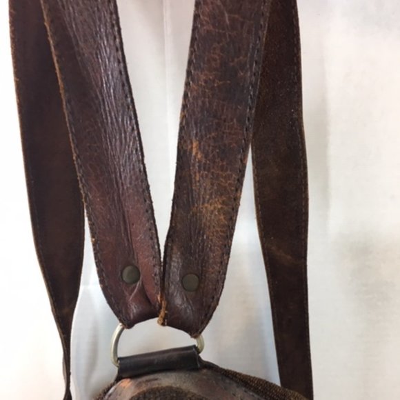 Genuine Leather Rainbow Woven Natural Dyes Textile Backpack Made in Bolivia BOHO - Picture 10 of 16